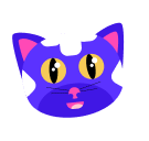 purple cat